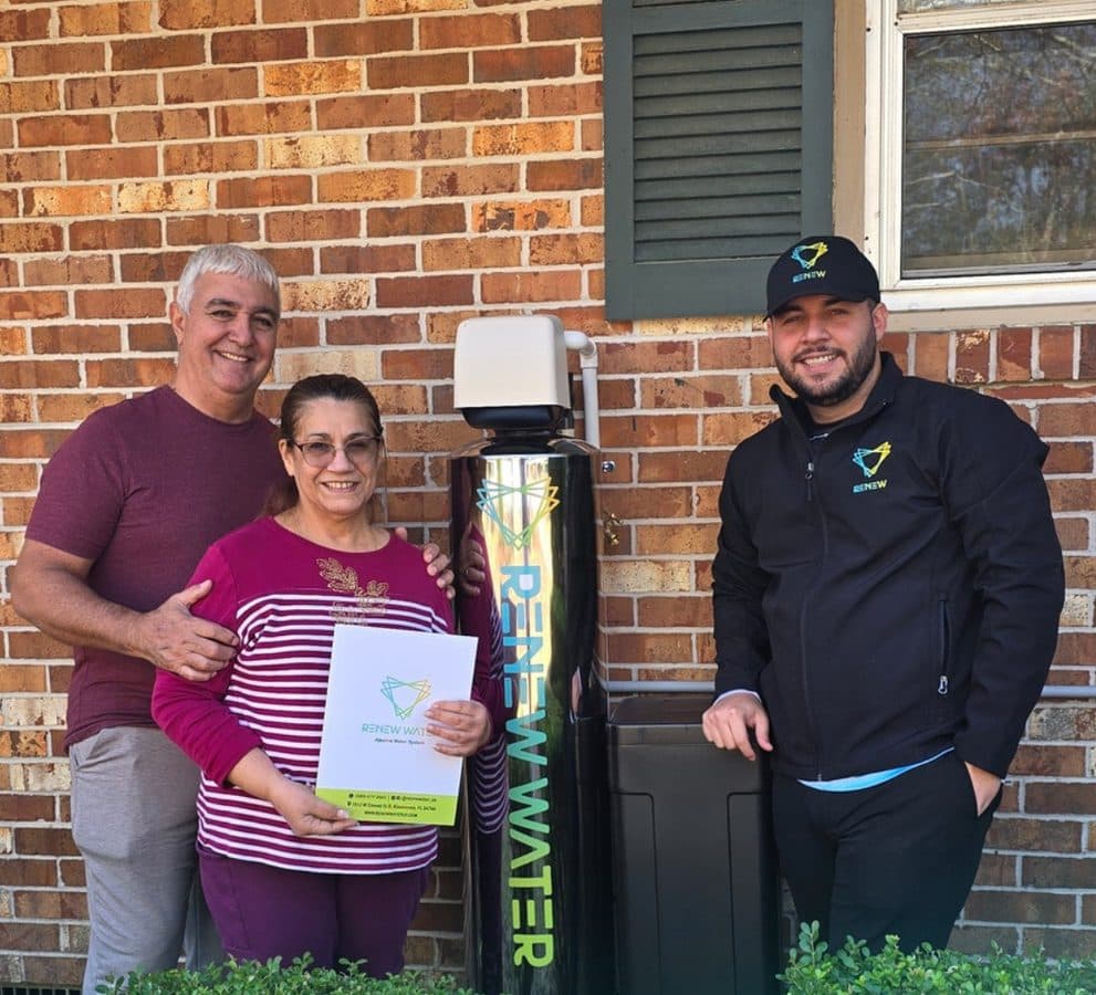 Ramayo Water customer with their freshly installed RENEW WATER system