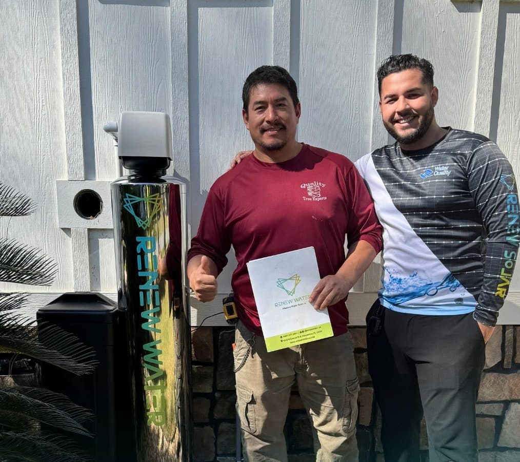 Ramayo Water customer with their freshly installed RENEW WATER system