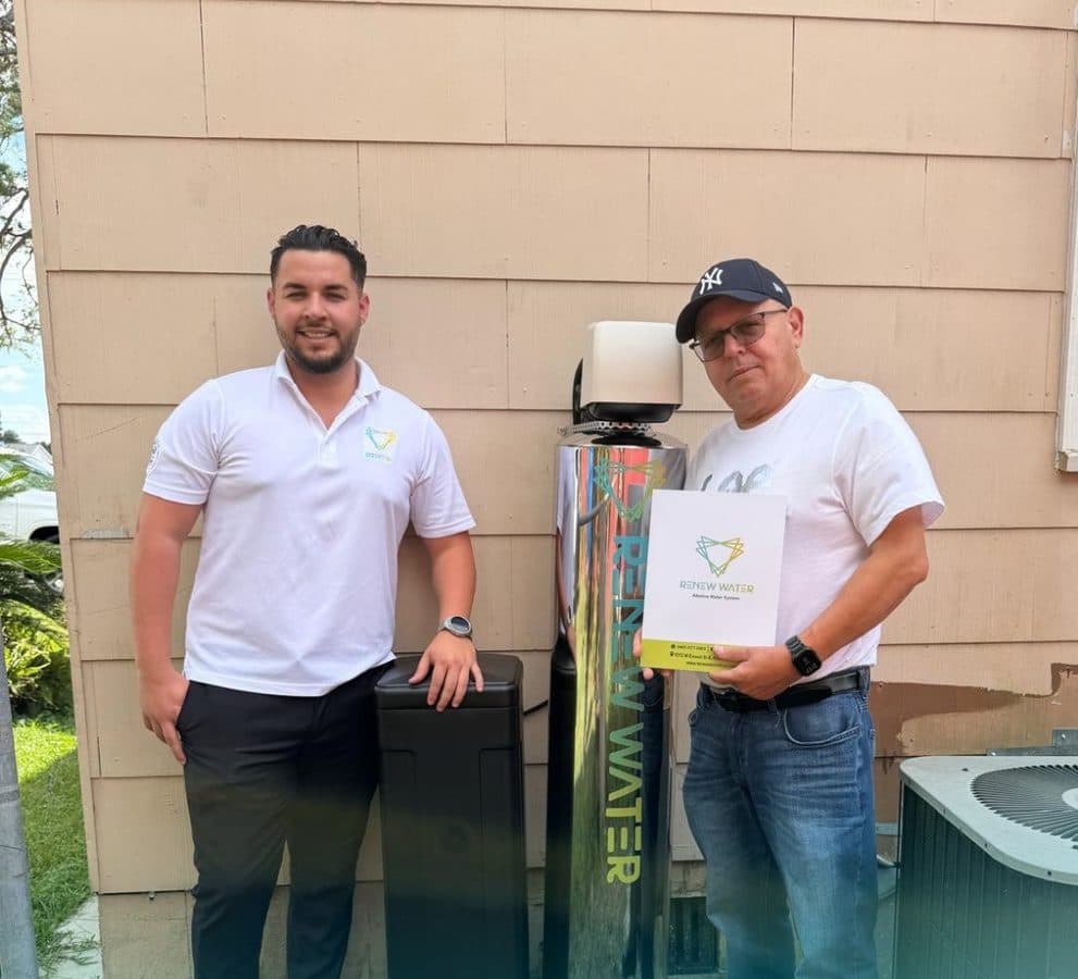 Ramayo Water customer with their freshly installed RENEW WATER system
