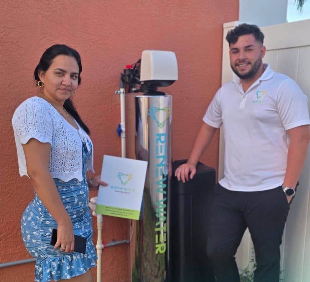 Ramayo Water customer with their freshly installed RENEW WATER system